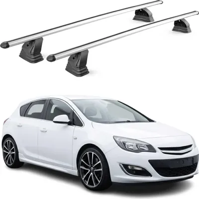 Image de Barres de toit transversales Alu pour Opel Astra J HB Break 2009-2015 Gris 2Pcs