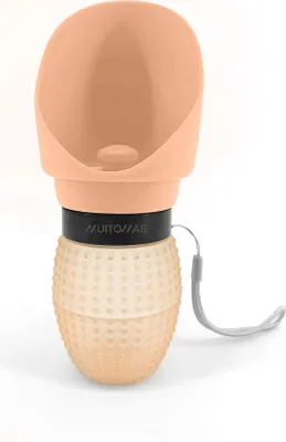 Productafbeelding van Muitomas PET-fles, voor buitengebruik, 350 ml, perzikkleurig, siliconen, 100 mm, 100 mm