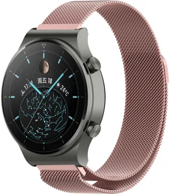 Produktbild von Strap-It Huawei Watch GT 2 Pro Milanese-Armband (Rosa)