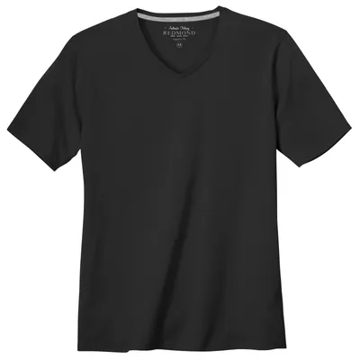 Produktbild von Redmond Basic T-Shirt V-Neck schwarz Übergröße