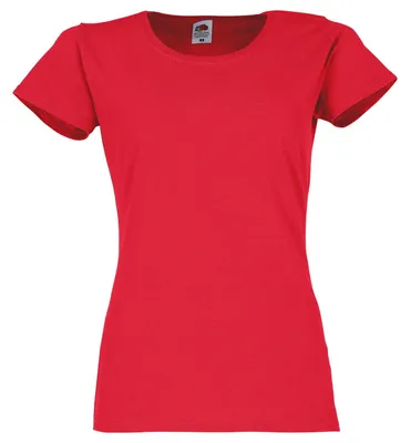 Produktbild von Fruit of the Loom Ladies Original T-Shirt Farbe: rot Größe: 2XL