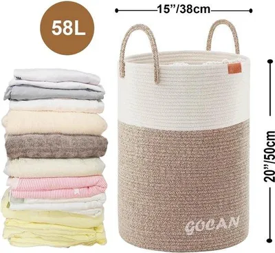 Produktbild von Braune Baumwoll Aufbewahrungsboxen