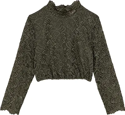Produktbild von Dirndlbluse Amsterdam 3/4 oliv 44