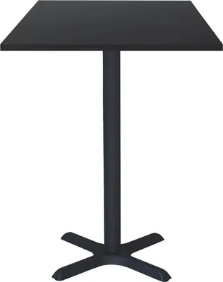Produktbild von Stehtisch 60 x 60 cm – Dina-Fuß und schlichtes schwarzes Modell