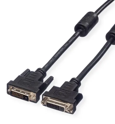 Produktbild von VALUE Verlängerungskabel DVI, DVI ST-BU, (24+1) dual link, 5 m