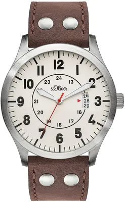 Produktbild von s.Oliver Herren Uhr Armbanduhr Leder SO-3265-LQ