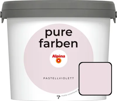 Produktbild von Alpina Pure Farben Wandfarbe pastellviolett 2,5 L