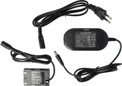 Produktbild von vhbw Netzteil kompatibel mit Canon XC10, XC15 Kamera, Digitalkamera + DC Kuppler (Ersatz für DR-E6), 2m