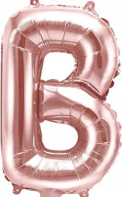 Image de Ballon B en or rose Décoration pour toute occasion