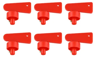 Productafbeelding van 6 stuks auto-accuschakelaar, reservesleutel, batterijisolatorsleutel