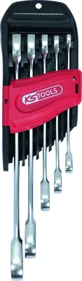 Productafbeelding van KS Tools DUO GEARplus set van 5 ratelringsleutels
