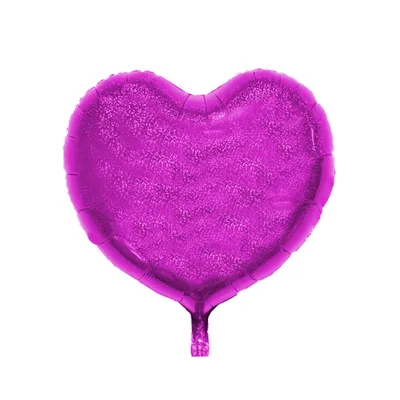 Produktbild von Folienballon Herz, Pink (glitzernd), ca. 45 cm