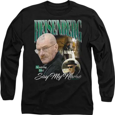 Produktbild von Breaking Bad - T-Shirt für Herren/Damen Uni, Langärmlig TV28068 (L) (Schwarz)