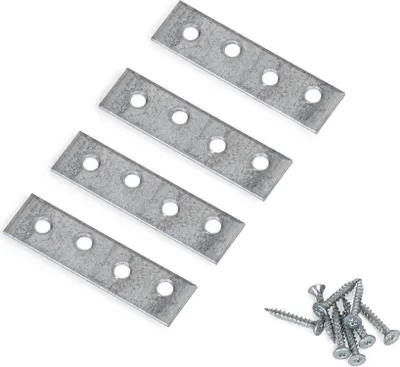 Produktbild von Verbindungsset für 2 Module, Metall, Silber