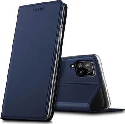 Produktbild von Conie Ultra Slim Klapp Tasche für Samsung Galaxy A42 5G Kartenfach Hülle Rundumschutz in Blau