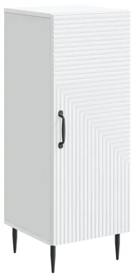 Image de Buffet vidaXL blanc 33 x 34,5 x 89,5 cm en aggloméré