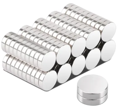 Produktbild von 8x2mm kleine, starke Neodym-Magnete, Mini, 100 Stück, rund, für Magnettafeln, Pinnwände, Kühlschränke, Whiteboards, Bastelarbeiten, Fotos, starke Magnete