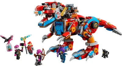 Produktbild von LEGO DREAMZzz 2-in-1 Coopers Dino-Mech C-Rex, Spielzeug-Pterodaktylus, T.Rex-Actionfigur für Jungen und Mädchen, kreatives Spielzeug, Abenteuer-Set, Geschenk für Kinder ab 9 Jahren 71484