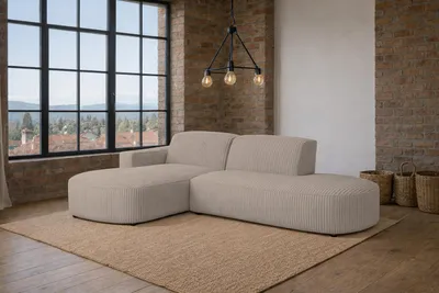 Produktbild von Kaiser Möbel Ecksofa Cursal Atelier, Stoff Poso, Dunkelbeige, Links