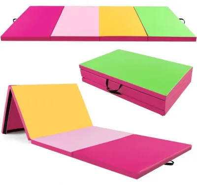 Image de Tapis de fitness pliable FH10111HE, en quatre parties, 300 x 117 x 5 cm, multicolore - N