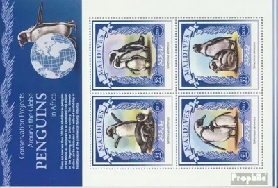 Produktbild von Briefmarken Malediven 2015 Mi 5941-5944 Kleinbogen (kompl. Ausg.) postfrisch Pinguin