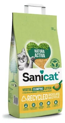 Produktbild von Sanicat Klumpstreu recycelte Maiskolben umweltfreundlich 6L