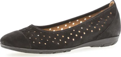 Produktbild von Gabor Shoes Ballerina - Schwarz Veloursleder Größe: 35.5 Normal