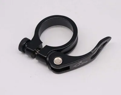 Productafbeelding van Aluminium zadelklem met snelspanner - 35 mm - zwart