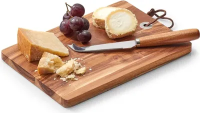 Zdjęcie produktu dla Deska do serów i serwowania, drewniane akcesoria kuchenne - 24,5 x 17 cm, ZELLER