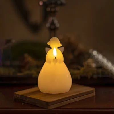 Image de Sirius LED Bougie Ange Lucia 1 LED 15cm cire blanche