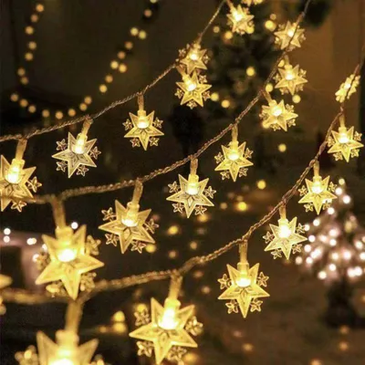 Obrázek produktu pro Ramadánské pohádkové světlo 3M 20LED 5 hvězdiček Muslimská ramadánská dekorace pro domácí svatební vánoční pohádková světla dekorace světla party festivalová světla