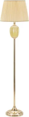Zdjęcie produktu dla Lampa podłogowa Lampada 40 x 160 x 40 cm metal tkanina złoty beżowy
