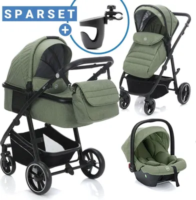 Produktbild von Fillikid 3in1 Kombi-Kinderwagen-Set Fill Jaguar