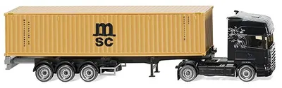 Produktbild von Wiking LKW Scania R Topl./Aerop. Cont-Sz MSC 053249