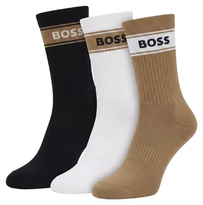 Produktbild von BOSS 3er-Pack Herren-Baumwollsocken, mittelhoch, 50543637