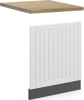 Image de Façade Vicco Fame-Line Blanc campagne 60cm , PT Chêne, Model 46554