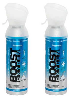 Produktbild von Zusätzlicher Sauerstoff in Dose Boost Oxygen Pfefferminze, mittel, 2x5L