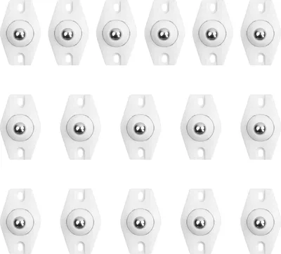 Produktbild von Selbstklebende Lenkrollen 16 Stück, Mini-Lenkrollen Mit 360°-Drehung, Leise Und Robust Für Kleine Möbel Und Mülleimer