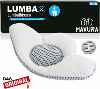 Produktbild von LUMBAX 3D Lumbalkissen Lendenkissen Rückenkissen Rückenschläfer & Seitenschläfer