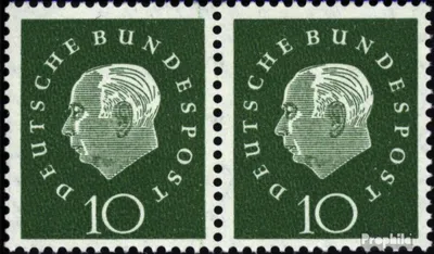 Produktbild von Briefmarken BRD (BR.Deutschland) 1959 Mi 303wP waagerechtes Paar gestempelt Heuss
