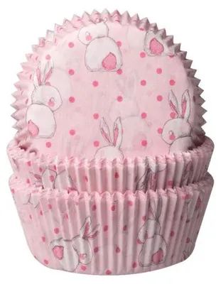Produktbild von Demmler Muffinformen Osterhase - zum Dekorieren selbstgemachter Muffins - 60 Stück - aus Pergamentersatz