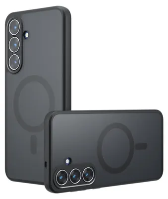 Produktbild von Handy Hülle MagSafe für Samsung Galaxy S26 5G TPU Hybrid Matt Stoßfest Schwarz
