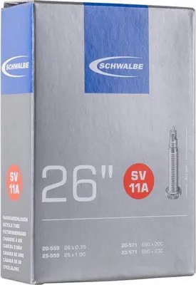 Produktbild von SCHWALBE No.11A Schlauch 26 Zoll Rollstuhlschlauch Ventil SV 40mm