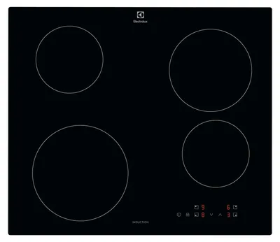Zdjęcie produktu dla Electrolux KIB60424CK, Czarny, Wbudowany, 60 cm, Płyta indukcyjna strefowa, Szkło, 4 stref(y)