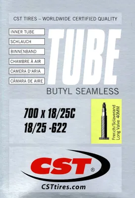 Produktbild von CST Rennrad Schlauch 28 Zoll SV 40 mm Sklaverand 18/25-622 Fahrradschlauch