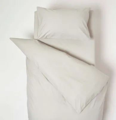 Obrázek produktu pro Dětské povlečení HOMESCAPES, šedé, 100% bavlna, hustota vláken 200