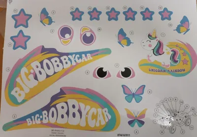 Produktbild von Big Bobby Car Classic Stickers Einhorn Unicorn