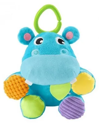 Image de Mon hippo 2 en 1 : peluche et balle - fisher-price - gfc35 - jouet éveil bébé