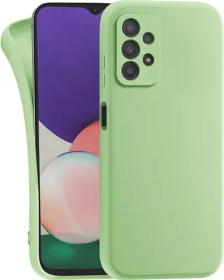 Produktbild von MyGadget Silikon Hülle Kompatibel mit Samsung Galaxy A23 5G - robuste Schutzhülle TPU Case Slim Silikonhülle - Back Cover Kratzfest Handyhülle - Matt Grün