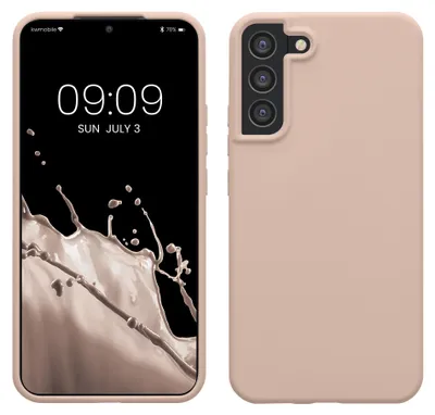 Produktbild von kwmobile Handyhülle für Samsung Galaxy S22 Plus Hülle - Case Silikon - Kabelloses Laden - Schutzhülle Cover in Coconut Swirl